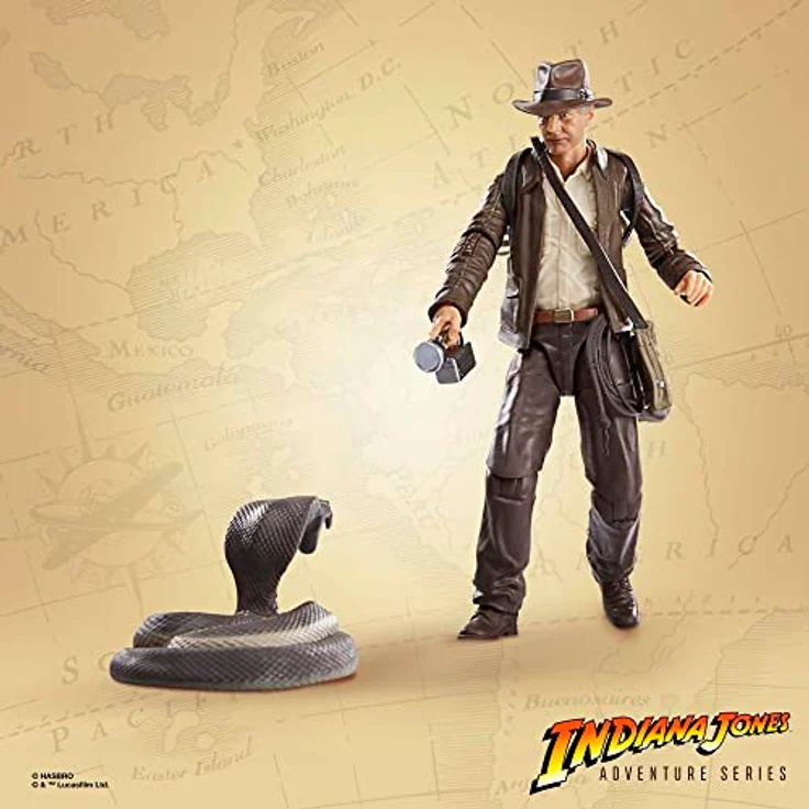 Hasbro Indiana Jones und der Ruf des Schicksals Adventure Series Indiana Jones (Dial of Destiny), 15 cm große Action-Figur mit abnehmbaren Zubehör, beweglichen Gliedern und Premium-Details – Bild 5