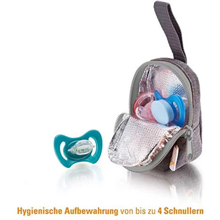 DIAGO Deluxe Schnullertasche, Grau – Bild 4