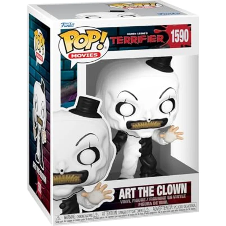 Funko Pop! Movies: Terrifier - Art The Clown - 9,5 cm Vinyl-Sammelfigur - Offizielle Handelswaren für Sammler - Geschenkidee für Terrifier Fans – Bild 1