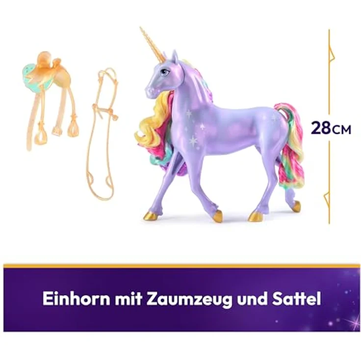 Spin Master Licht-Magie Wildstar, Sammelfigur aus Unicorn Academy, Mehrfarbig, Weiß, interaktive Funktionen, leuchtet in Regenbogenfarben, spielt Titelmusik – Bild 2