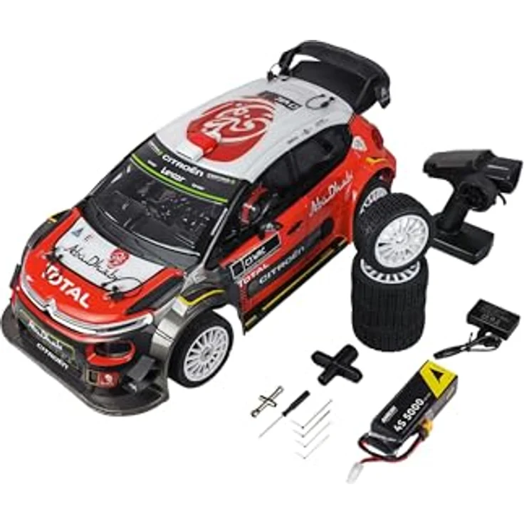 Amewi Hyper Go Citroen C3 WRC Rallye, brushless 4WD 1:7 RTR mit aktiv gekühltem 2500KV Motor und Fahrstabilitätssystem – Bild 3