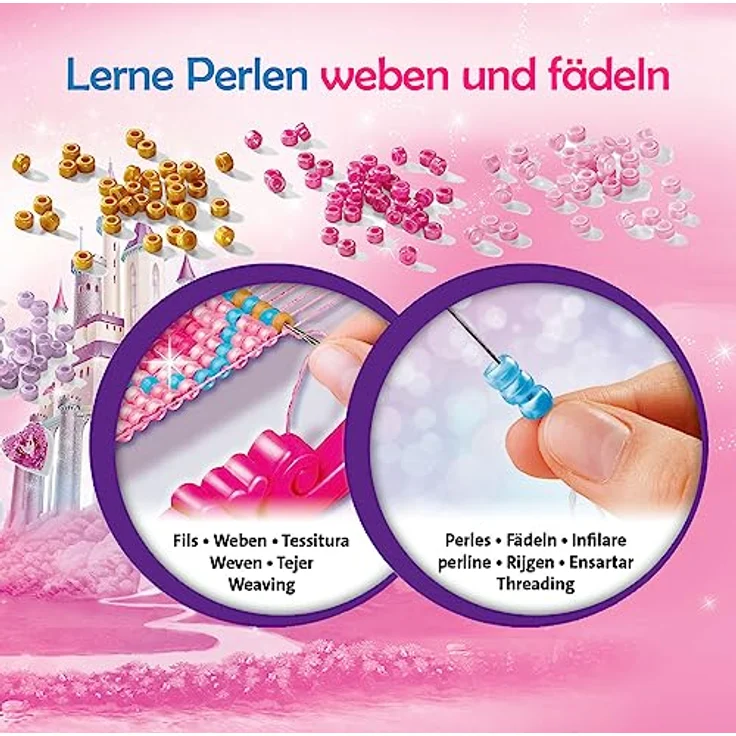 Ravensburger 23540 Magischer Perlenzauber Disney Princesses - Zauberhafte Armbänder aus bunten Perlen basteln, Kreatives Bastelset für Kinder ab 5 Jahren – Bild 3