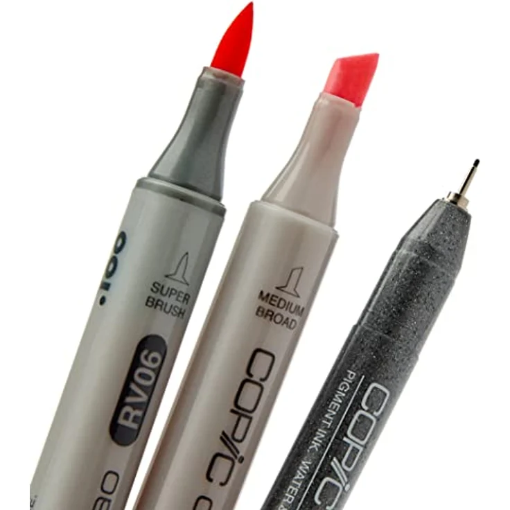 COPIC Ciao Marker 5+1 Set "Manga 7", 5 alkoholbasierte Allround-Layoutmarker mit einer mittelbreiten und einer Brush-Spitze, inkl. 1 Multiliner 0,3 mm – Bild 3