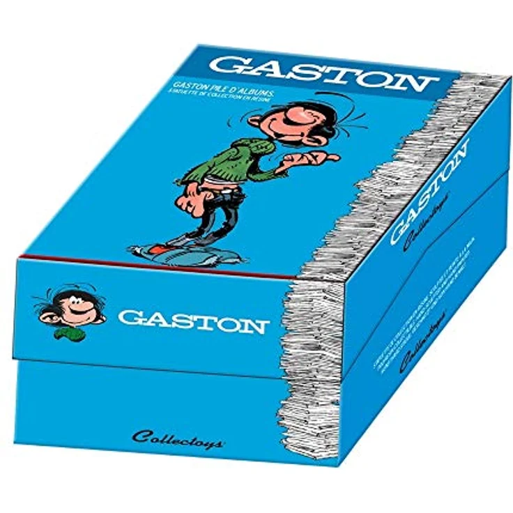 Plastoy Gaston: Gaston Stack of Comics Statue, Sammelfigur mit Comic-Design – Bild 2