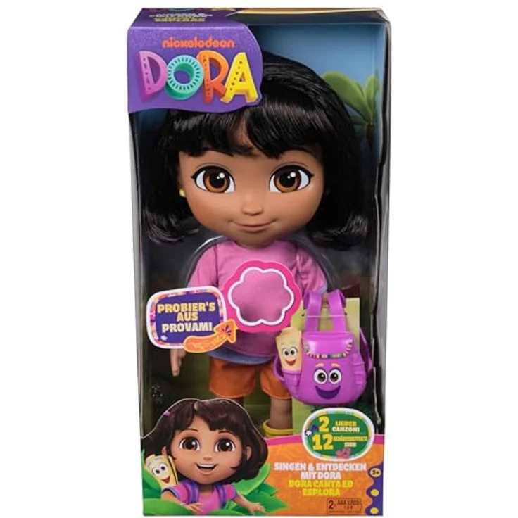 Spin Master Anziehpuppe Dora - Sing mit mir Dora, mit Sound, mehr als 25 Sätze und Geräusche, bilingual (Deutsch/Englisch) – Bild 11