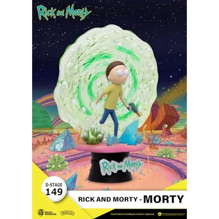 Beast Kingdom Rick & Morty: Morty DS-149 D-Stage Statue, 13,3 cm hoch, sehr detailliert, mit Logo-branded Base – Bild 3