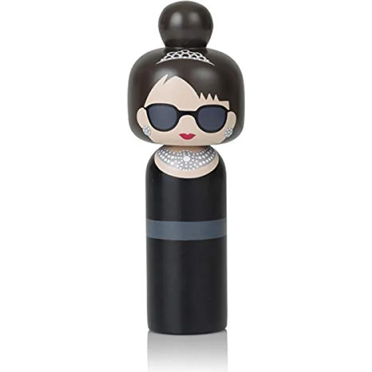 Lucie Kaas Sketch.inc Kokeshi Doll Audrey Hepburn, handbemalte Holzfigur, 16,5 cm hoch – Bild 1