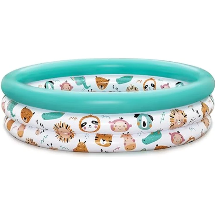 Bestway Planschbecken Coral Reef Crew Ø 102 x 25 cm, Wasserspielzeug für Kinder ab 2 Jahren, buntes Meerestier-Design – Bild 3