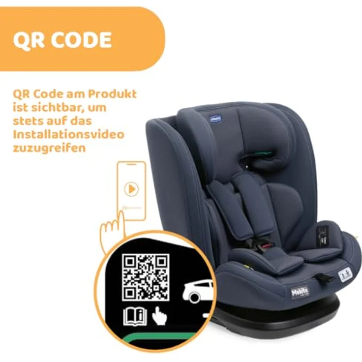 Chicco Autokindersitz MOKITA I-SIZE, ab: 15 Monate, bis: 12 Jahre, mit höhenverstellbarer Kopfstütze und Soft Reducer, rot – Bild 10