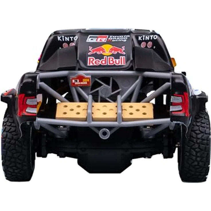 Nikko Toyota GR Dakar #206, Ferngesteuertes Auto im Maßstab 1:18 mit LED-Rennlichtern und 2,4 GHz Präzisionscontroller – Bild 7