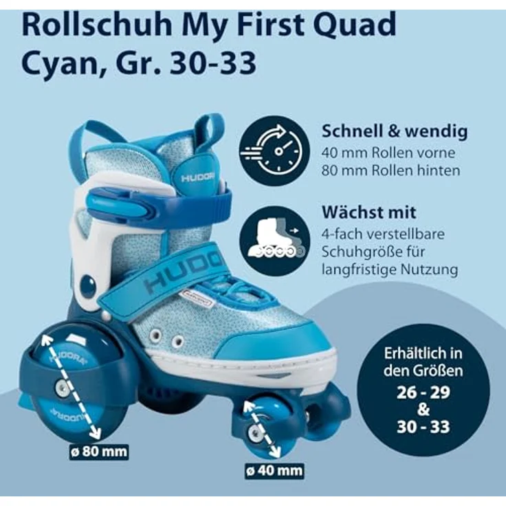 Hudora, Rollschuhe, (30, 31, 32, 33) - Preisvergleich – Bild 2