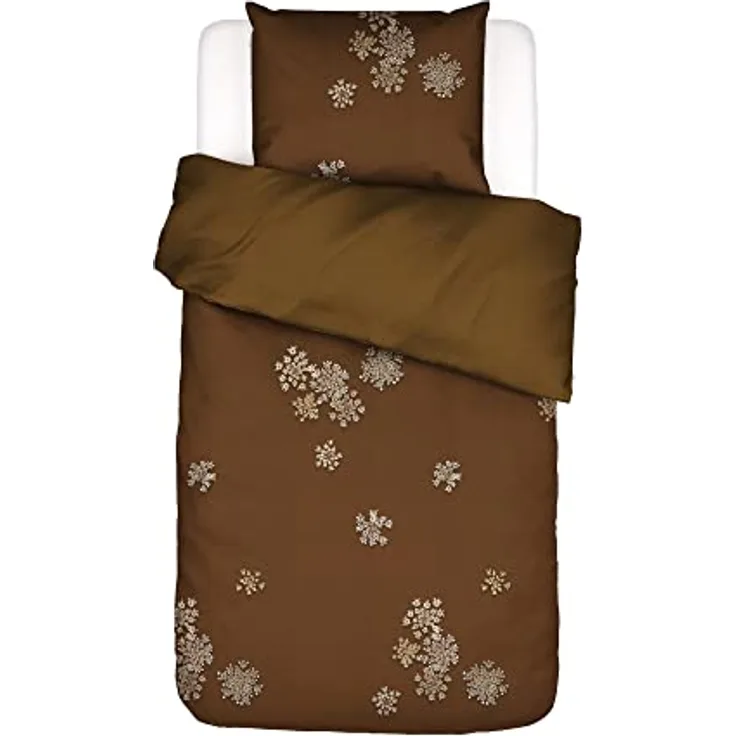 ESSENZA Bettwäsche Lauren Blumen Baumwollsatin Cinnamon, 155x220 + 1 x 80x80 cm, 401296-100DE-014, 155x220 + 1x 80x80 cm