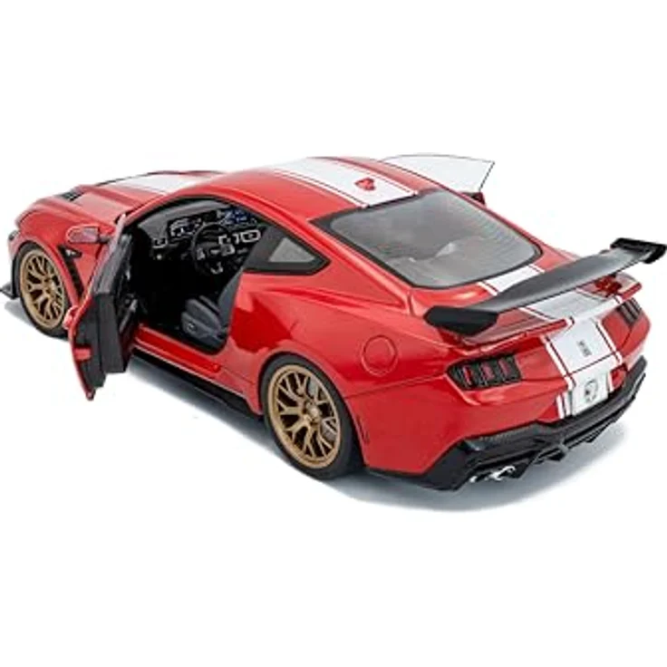 Solido 1:18 Shelby Mustang Super Snake Race, Spielzeugauto in rot – Bild 3