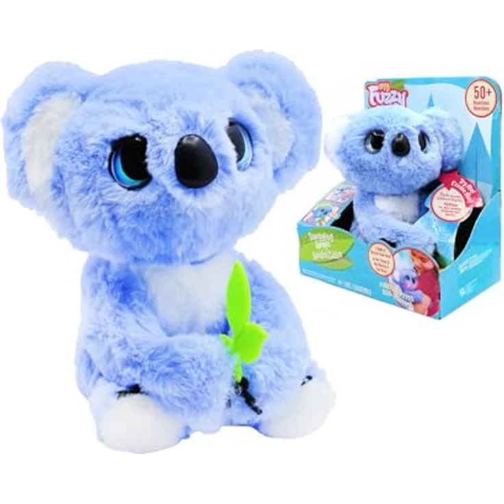 BEMIRO My Fuzzy Friends Koala, interaktives Plüschtier mit Umarmungsfunktion und mehrfarbigen LEDs in Geschenkverpackung, 22,7 x 13,5 x 25,4 cm – Bild 1