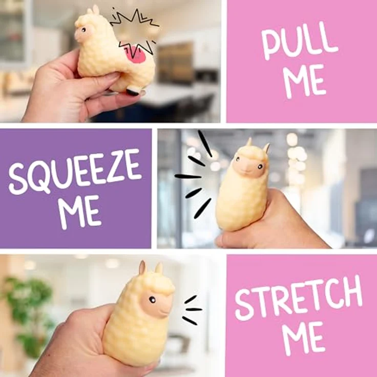 Boxer Gifts Calma Llama Anti-Stressball, ideales Stressabbau-Spielzeug für Lama-Liebhaber, Kinder & Erwachsene – Bild 3