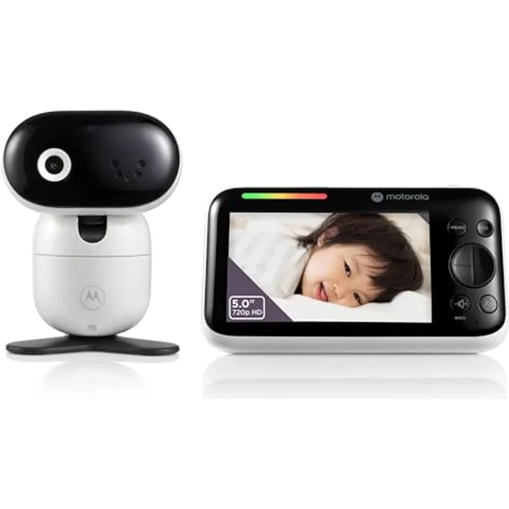 Motorola Nursery PIP1610 HD WiFi Video Babyphone mit 5" HD 720p Elterneinheit App – Ferngesteuertes Schwenken, Neigen und Zoomen – Zwei-Wege-Gespräch – Sicher und privat – Bild 3