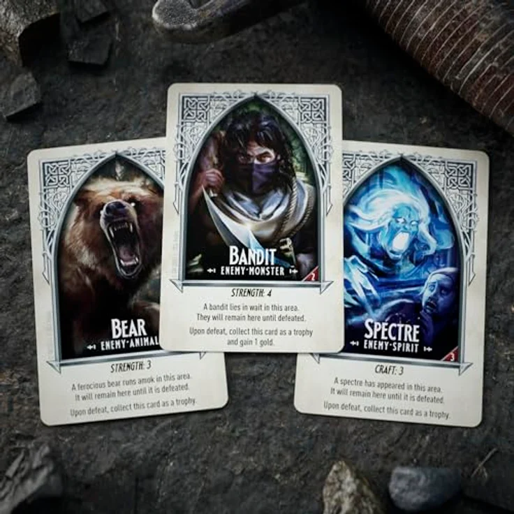 Hasbro Gaming Talisman: The Magical Quest Game, Brettspiel für 2-6 Spieler ab 12 Jahren mit 12 Charakteren und umfangreichen Abenteuerkarten – Bild 11