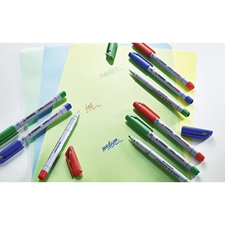 Folienstift - STABILO OHPen universal - wasserlöslich fein - 10er Pack - rot – Bild 5