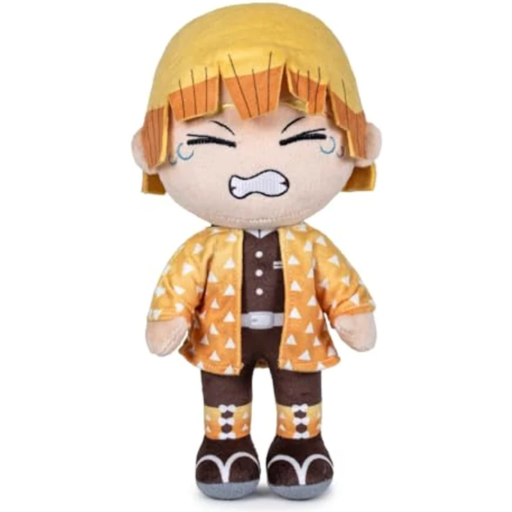 Play by Play Demon Slayer Plüschfigur Zenitsu, 27 cm, offiziell lizenziert, 100% Polyester, ideal für Sammler ab 16 Jahren – Bild 2