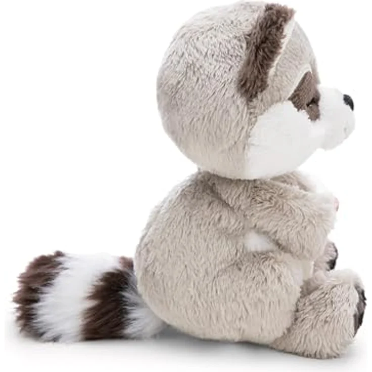 NICI Kuscheltier Waschbär schlafend im Körbchen mit Fliegenpilz - 63123, aus weichem Plüsch für Geborgenheit und Wohlfühlmomente – Bild 3