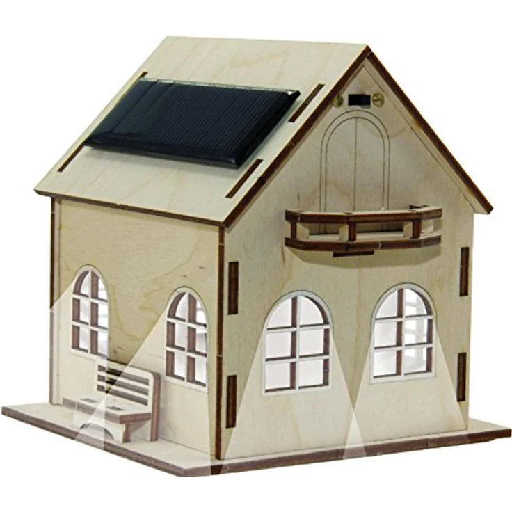 SOL-EXPERT group SOH - Solarhaus Villa Sonnenschein, Bausatz aus Holz in Naturfarbe mit Solarmodul – Bild 2