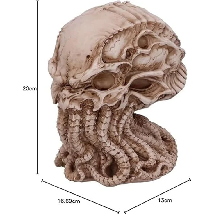 Nemesis Now Cthulhu Figur Skull, 20 cm handbemalt aus Resin, offiziell lizenziert – Bild 10