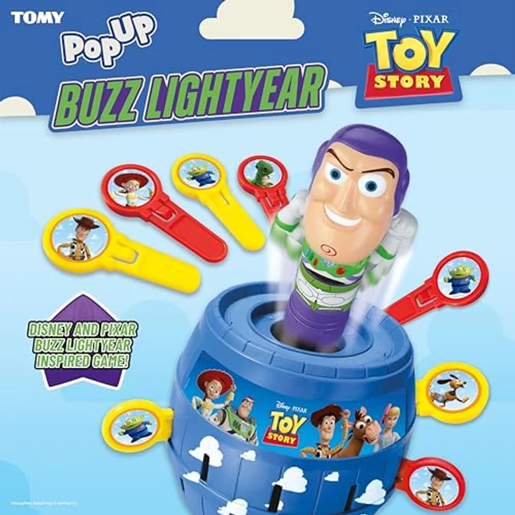 Tomy Disney Pixar Toy Story - Pop Up Buzz Lightyear, Brettspiel für 2-4 Spieler, geeignet ab 4 Jahren – Bild 2