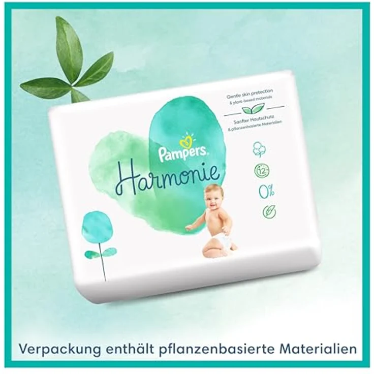 Pampers Harmonie Gr. 2 Mini, 4-8 kg, Monatsbox (1x 132 Windeln) – Bild 8