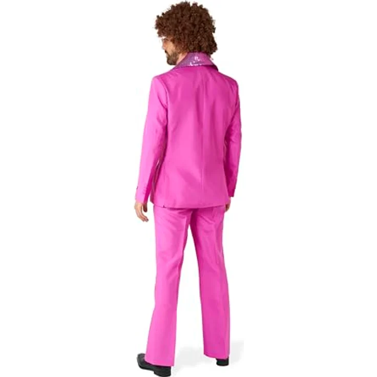 OppoSuits Disco Suit pink, Partyanzug im Retro-Schnitt mit Körperbetontem Jackett, XL – Bild 2