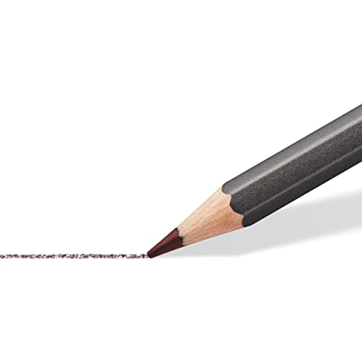STAEDTLER Design Journey abgetönte wasservermalbare Stifte 146, klassisches Sechskantformat, weiche und intensive Mine, 12 Aquarellfarben im Kartonetui, 14610T C12 – Bild 3