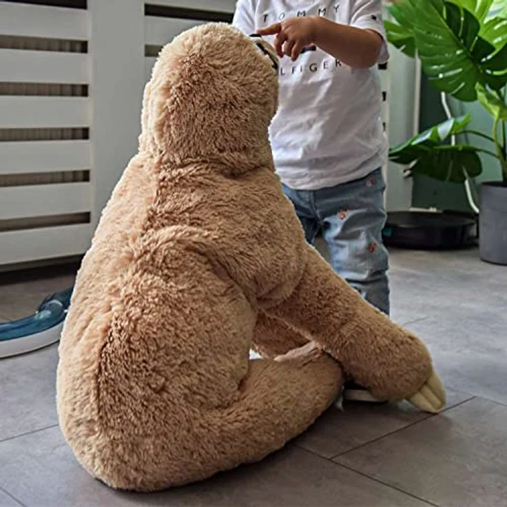 MikaMax Sloth Pillow – XL – Faultier Kuscheltier – XXL Kuscheltier – Teddy – Babyshower - Babyparty Geschenke – Super Weich - 60 cm – 23.5 Inch – Bild 5