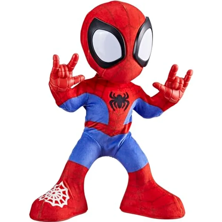 Hasbro Marvel Spidey und seine Super-Freunde Tanz- & Krabbelspaß Spidey Hörspielfigur mit fünf Soundeffekten und zwei Liedern, mehrfarbig