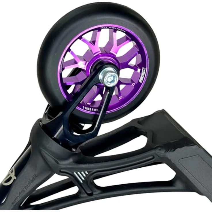 Fantic26 Stuntscooter Fantic26 Spy7 Stunt-Scooter Rolle 110mm Abec11 Lila/Pu Schwarz, Aluminium 6061-T6, ABEC-11 Kugellager – Bild 7
