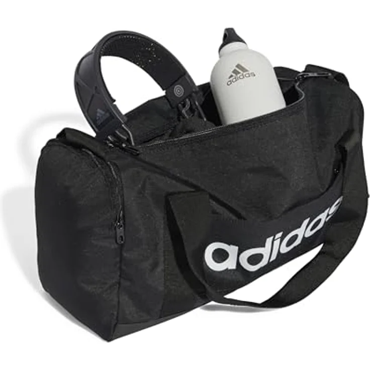 adidas Performance Linear Sporttasche XS 37 cm, Schwarz, mit geräumigem Hauptfach und verstellbarem Schultergurt – Bild 6