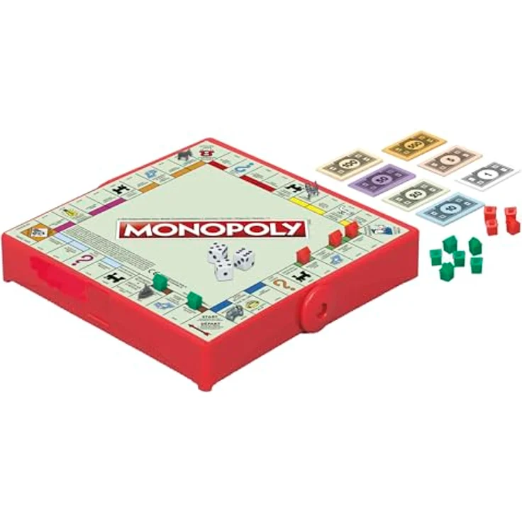 Hasbro Monopoly Reisespiel, Belgische Edition, kompaktes Brettspiel für 2-4 Spieler, ideal für unterwegs – Bild 4