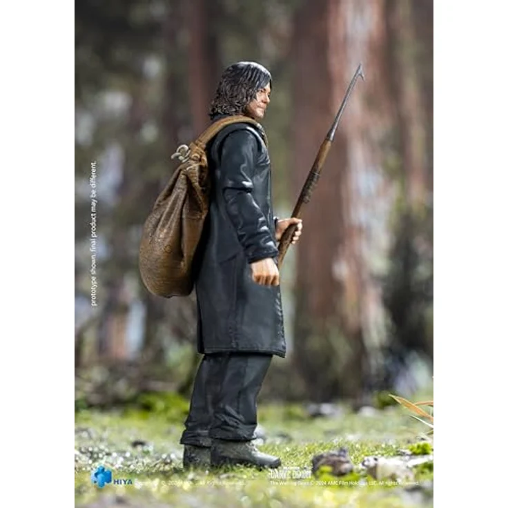 Hiya Toys The Walking Dead: Daryl Dixon Exquisite Mini Series Actionfigur, 1:18, 15 Gelenkpunkte, inklusive Harpune und Langbogen, Austauschbare Hände – Bild 5