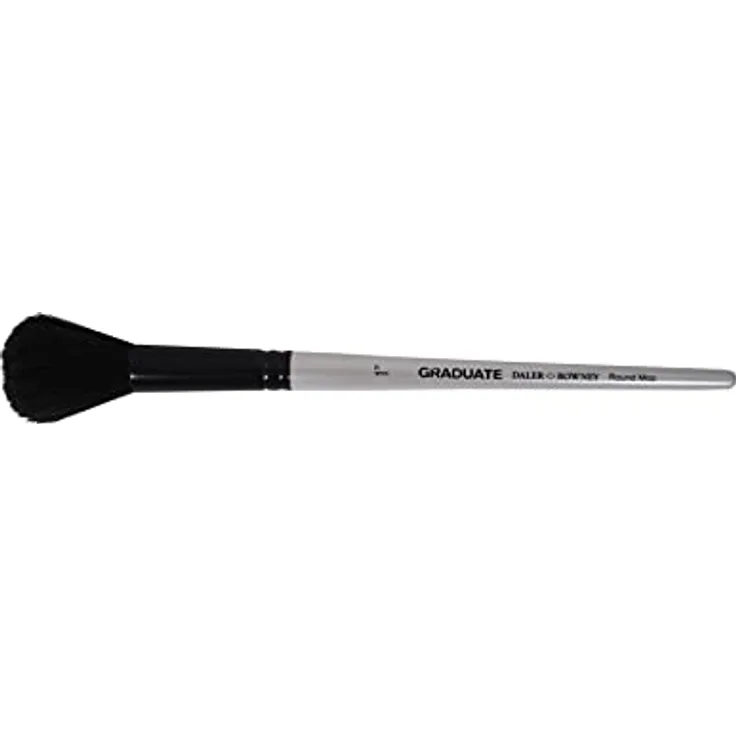 Daler Rowney Graduate Aquarellpinsel, runder Mop aus natürlichem Ziegenhaar, kurzer Griff, 2,5 cm, ideal für Aquarell- und Gouache-Techniken