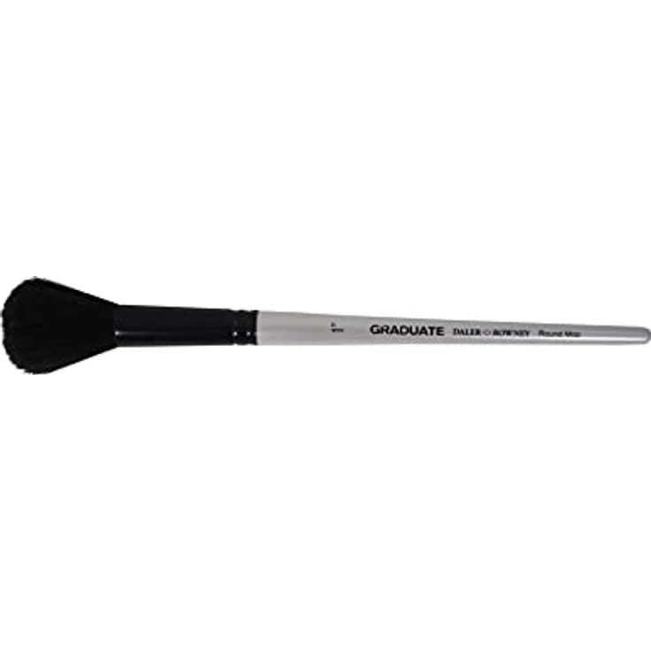 Daler Rowney Graduate Aquarellpinsel, runder Mop aus natürlichem Ziegenhaar, kurzer Griff, 2,5 cm, ideal für Aquarell- und Gouache-Techniken