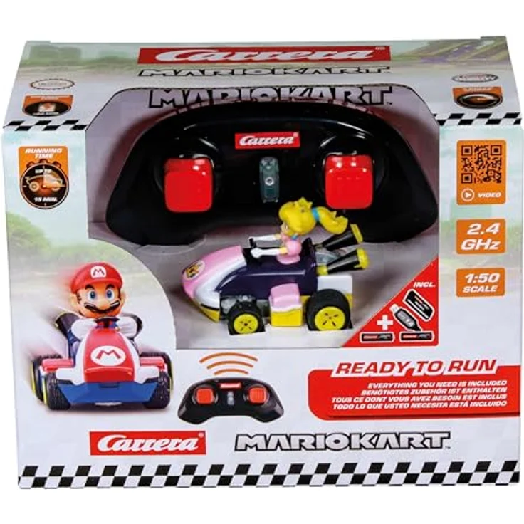Carrera 2,4GHz Mario Kart(TM) Mini RC, Peach, hochwertige Qualität und einfachste Anwendung in modernem Design – Bild 2