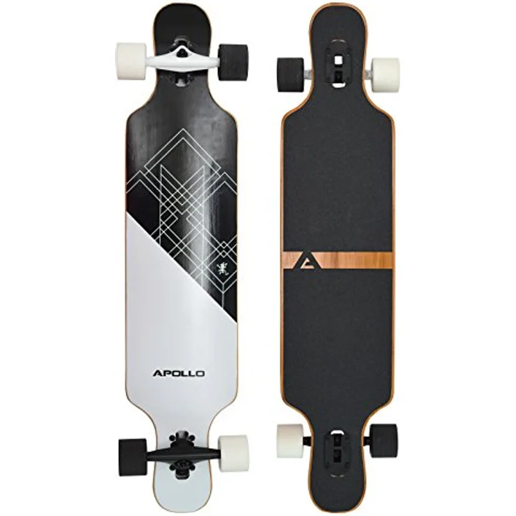 Apollo Longboard Samoa Special Edition Komplettboard mit High Speed ABEC Kugellagern inkl. Skate T-Tool, Drop Through Freeride Skaten Cruiser Boards – Bild 1