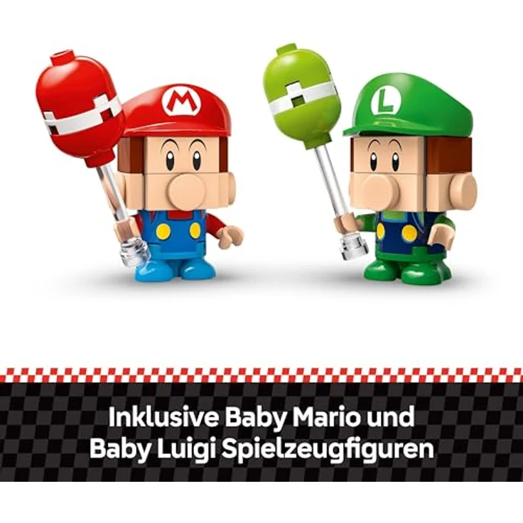 LEGO Super Mario 72034 Kart™ – Baby vs. Luigi Bausatz, mit 2 Figuren und interaktivem Spielspaß, Mehrfarbig, 321 Teile – Bild 4