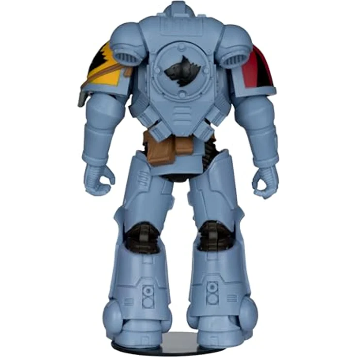McFarlane Warhammer 40.000 Grey Hunter (Space Wolves), 17,8 cm Actionfigur mit 22 beweglichen Teilen, inklusive Bolzenpistole und Kettenschwert, in thematischer Fensterbox – Bild 4