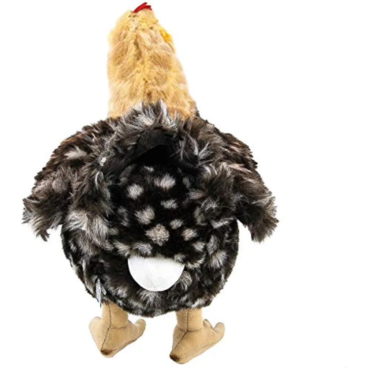 Teddys Rothenburg Kuscheltier Henne Hilde 37 cm grau/braun Huhn mit Ei Plüschhenne Plüschtier – Bild 4