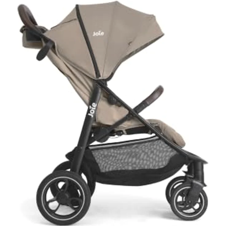 Joie Litetrax Pro Buggy, kompakter Sportwagen mit pannensicheren Schaumstoffreifen und Flex-Komfort-Federung, Toffee – Bild 3