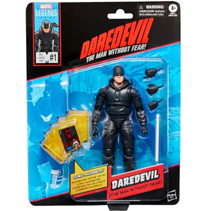 Marvel Legends Series Daredevil Action-Figur, 15 cm Sammelfigur mit Comicbuch-Accessoire und 5 austauschbaren Händen – Bild 1