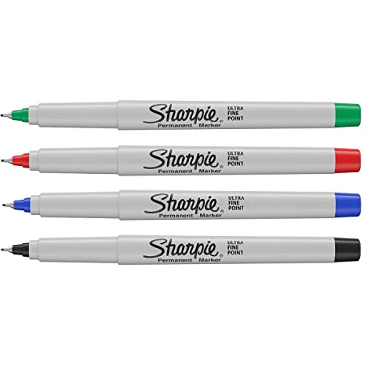 SHARPIE Permanent Marker | Marker Stifte mit ultra-feiner Spitze | gemischte Standardfarben | 4 Stück – Bild 3