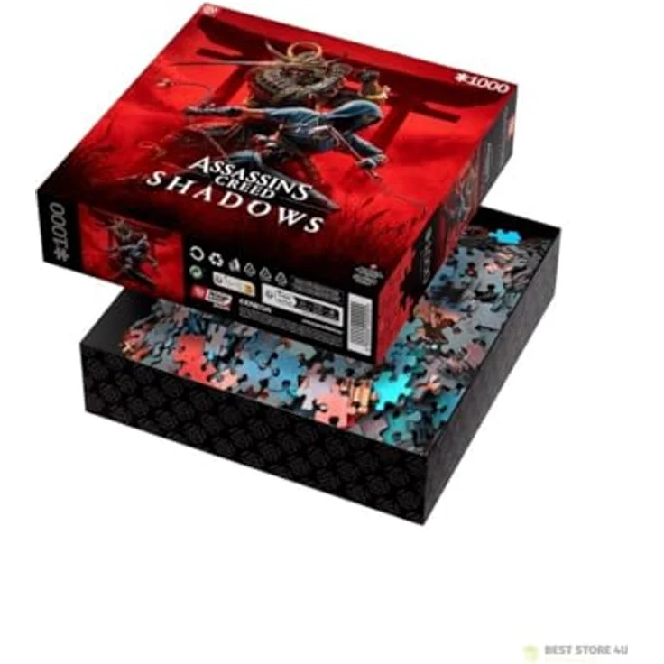 Good Loot GDL-24791 Assassin’s Creed Shadows Naoe & Yasuek 1000 Puzzle, Multicolor, hochwertige Puzzle mit Canvas-Effekt Finish – Bild 3