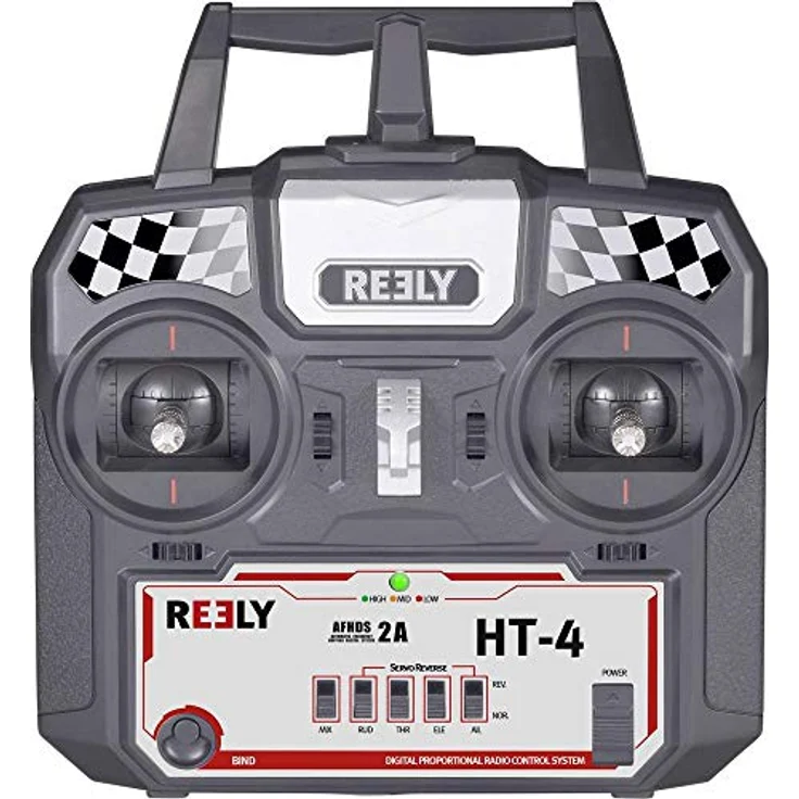 Reely HT-4 Hand-Fernsteuerung, 2,4 GHz, 4 Kanäle, ergonomisches Design, inkl. Empfänger – Bild 3