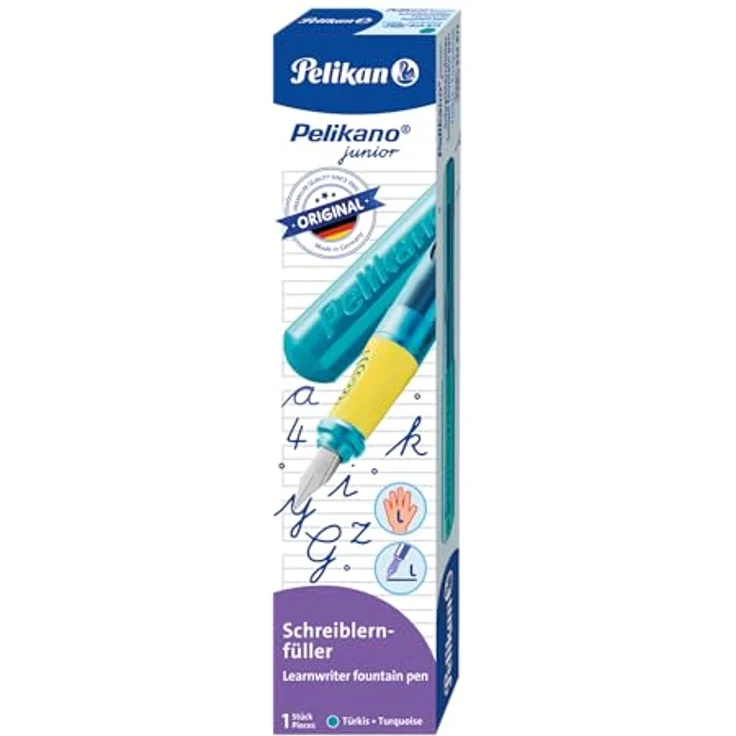 Pelikan Pelikano Junior L, Schreiblernfüller für Linkshänder, türkis – Bild 7