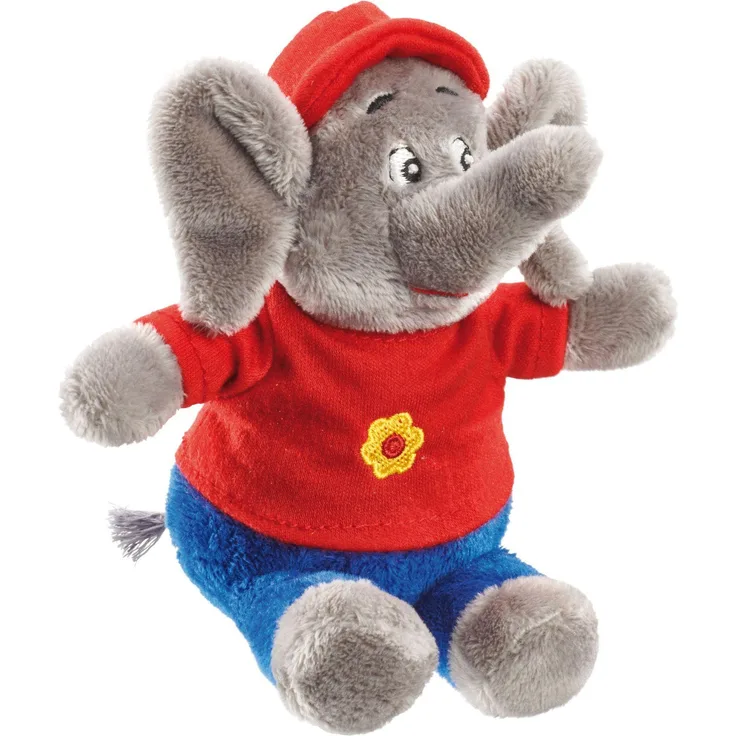 Schmidt Spiele Plüsch Benjamin Blümchen, 16 cm, waschbares Stofftier für Kinder